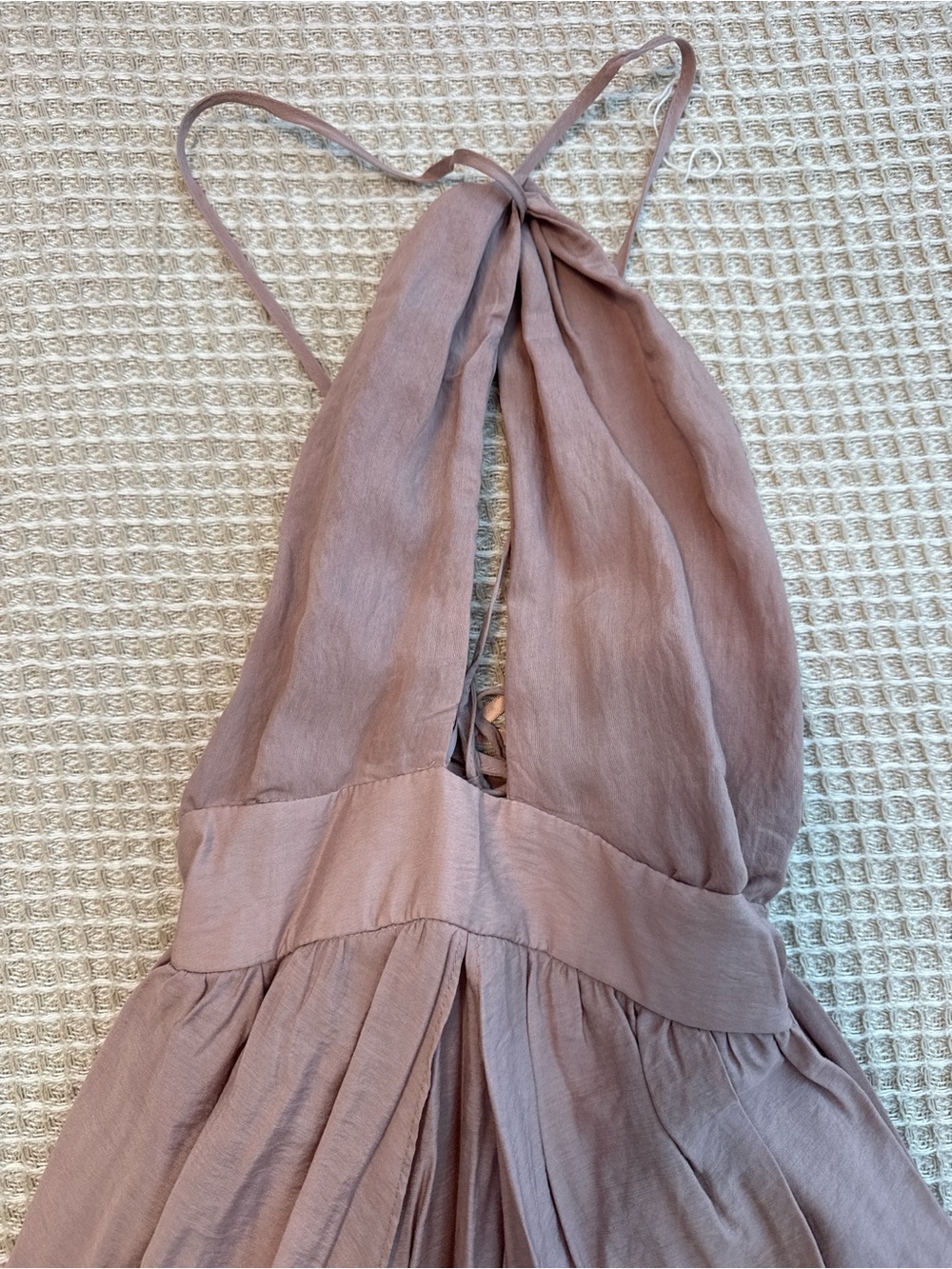 Mauve Halter Maxi Dress